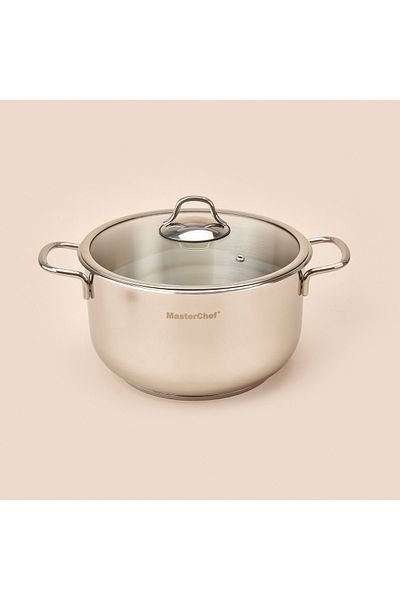 Masterchef Stainless Steel Pot - Gray - 24 cm