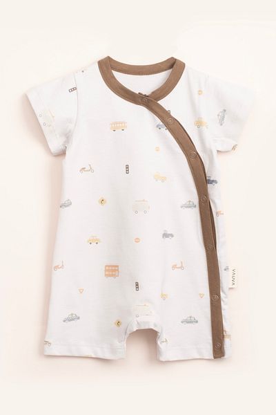 Vauva 2-Piece Snap Jumpsuit Printed Embroidered Baby Kids Summer Jumpsuit