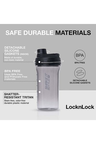locknlock Tritan Shake It Bottle Pro 850ml - Black
