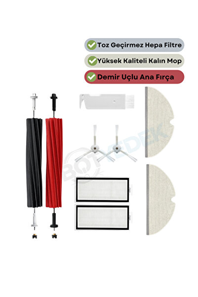 robotyedek روبوروك كيو8 ماكس، كيو8 ماكس بلس (ليس كيو8 ماكس برو!!!) فرشاة بديل...