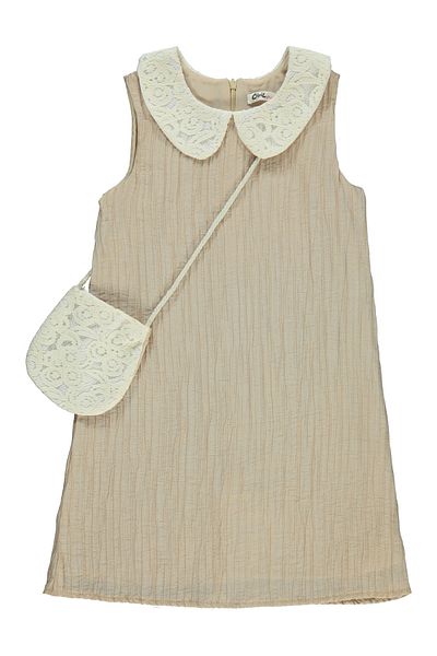 Civil Girls 6-9 Years Old Girl Beige Dress