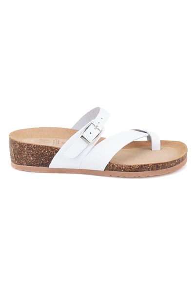 Desa Γυναικείες δερμάτινες παντόφλες Nubuck Kathy White