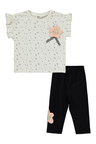 Civil Girls 2-5 Years Old Girl's Ecru Suit Set