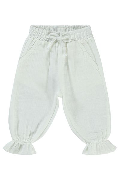 Civil Baby Baby Girl Pants 6-18 Months Ecru