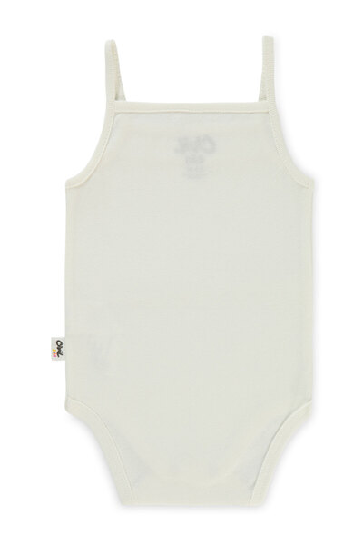 Civil Baby Baby Girl Snap-On Badi 3-9 Months Ecru