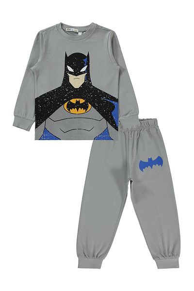 Batman 2-5 Years Boy Gray Pajama Set