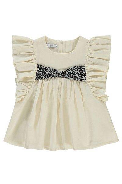 Pierre Cardin Girl's Shirt 6-9 Years Ecru