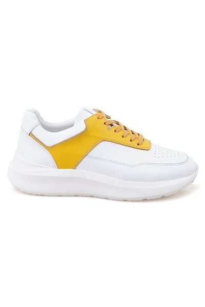 Desa Ανδρικά δερμάτινα αθλητικά παπούτσια Dayana Yellow