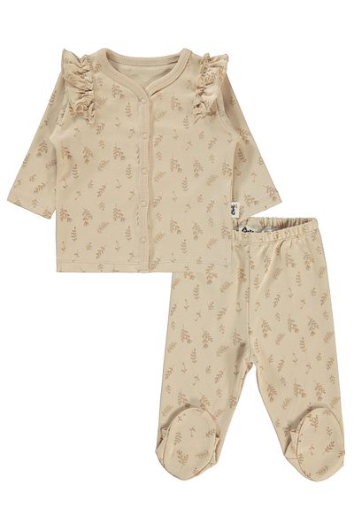 Civil Baby Ivory Baby Girl Pajama Set (1-6 Months)