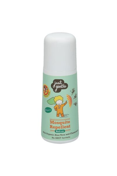 just gentle طارد البعوض بالأعشاب 60 مل - خالٍ من مادة دي إي إي تي، آمن للأطفا...