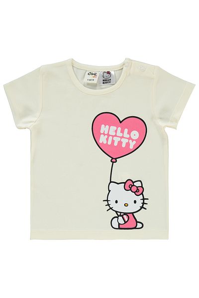 Hello Kitty Baby Girl Shorts Set 6-18 Months Ecru-Fawn Pink