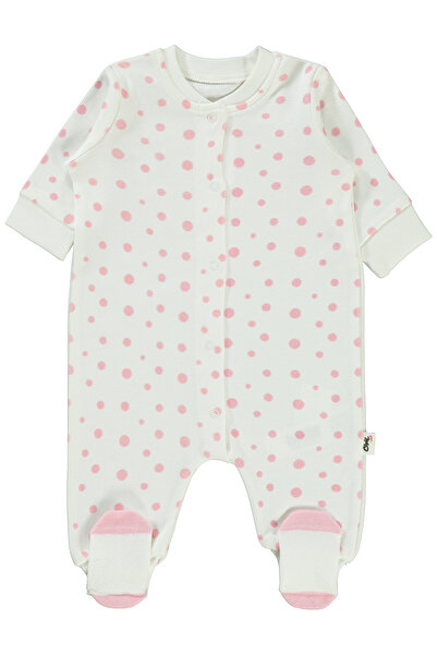 Civil Baby Baby Girl Jumpsuit Without Booties 1-6 Months Ecru