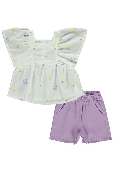 Civil Girls 2-5 Years Old Girl's Ecru Suit Set
