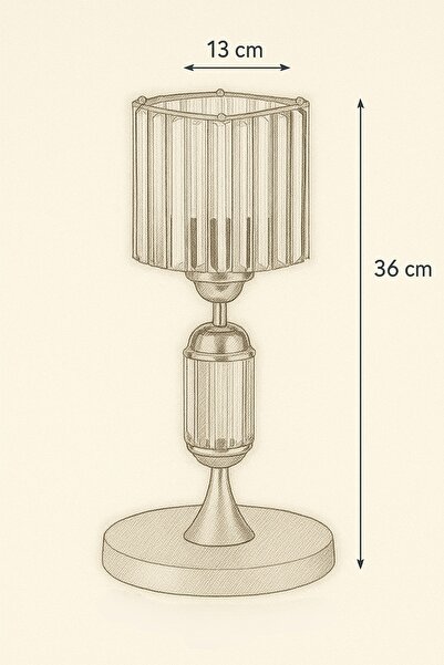 İstanbul Avize Crystal Stone Antique Case Y-12 Antique Stone Head Lampshade