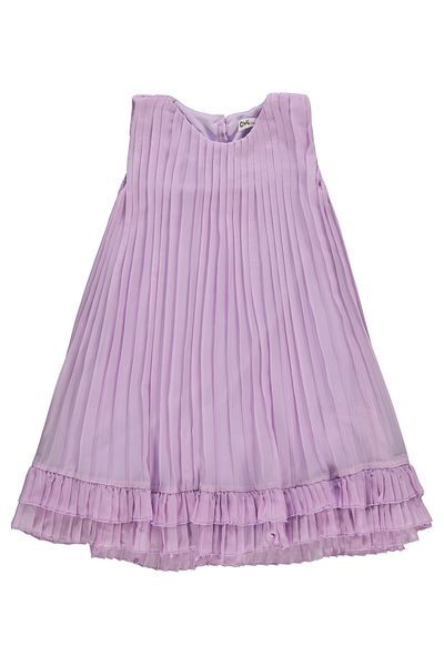 Civil Girls 10-13 Years for Female Children Dress Gentle Design with Figure and Lavender