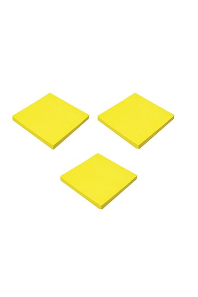 Rubenis RUBENIS - 76*76 mm Highlighter Yellow Adhesive Note Paper (3 Pieces)