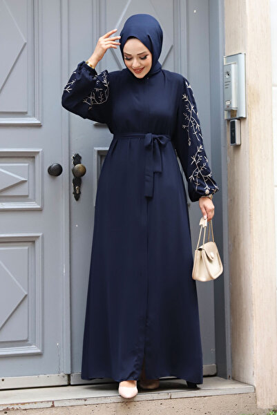 Tesettür Dünyası Плюс розмір вишиванки Вишитий хіджаб Abaya Tsd240120_kopya(1)