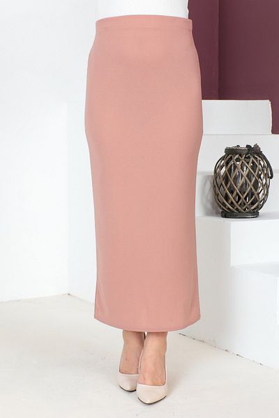 Tesettür Dünyası Pencil Φούστα TSD00291 Dusty Rose