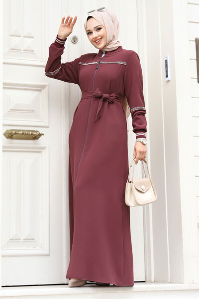 Tesettür Dünyası Hijab Ferace - Ribbed, TSD230328