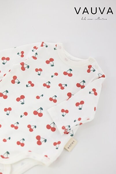 Vauva Bebek body zıbın - 3/24 Ay beden - Uzun kollu  Çıtçıtlı body