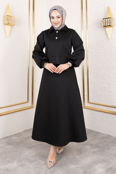 Tesettür Dünyası Scuba Effective Suit - Black Tsd 250131