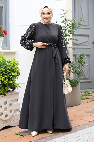 Tesettür Dünyası Vyšívaný velký hidžáb Ferace - TSD240120