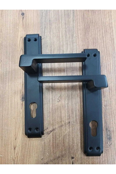 Sofuoğlu Lüx Paslanmaz Anka Aynalı Mat Siyah (YALE - CÜMLE) Kapı Kolu Alüminyum / Çelik