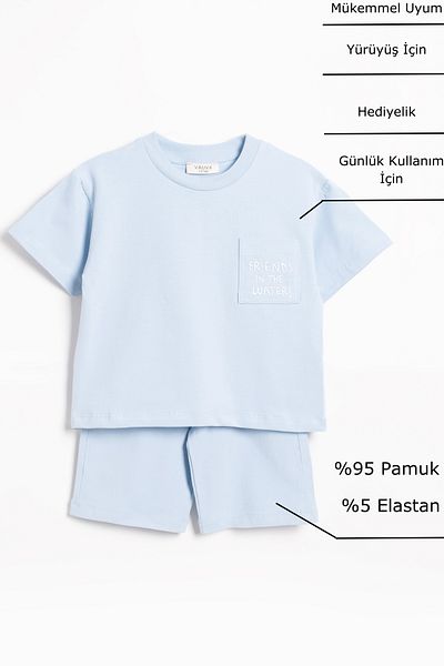 Vauva Unisex Summer Suit - Pocket Suit T-Shirt and Shorts