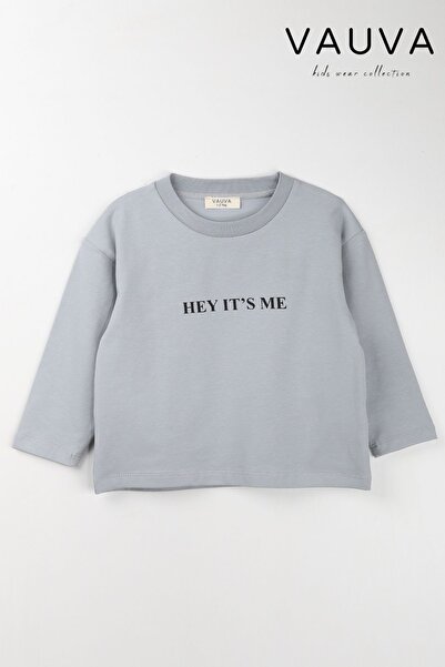 Vauva Kız Erkek Çocuk Bisiklet yaka Mevsimlik Sweatshirt