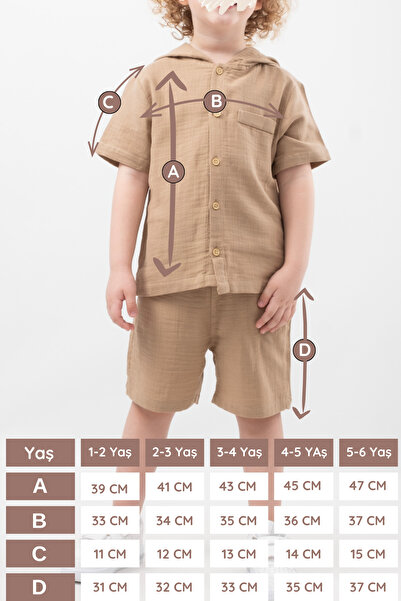 Vauva Boy's 100% Cotton Muslin Door Suit with 2 Pieces and Buttons