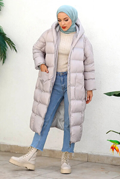 Tesettür Dünyası Nafukovací přikrývka Tsd221112 šedá