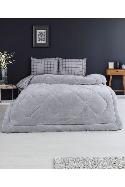 Arma Concept Welsoft Double Double Sided Luxury Quilt Patterned 195X215 & Pillow Case