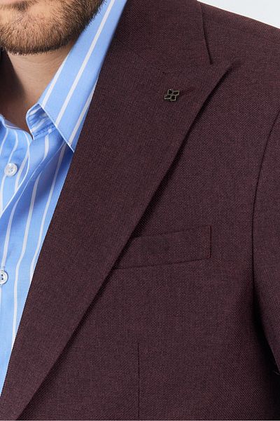 Frappoli Ανδρικό μπορντό Alfredo Ανοιξιάτικο-Καλοκαίρι Slim Fit 2 τμχ