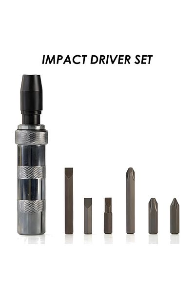 DEFAONS 1/2" Hand Impact Driver Set - 7PCS, High-Grade S2 Steel, Reversible Screwdriver Kit