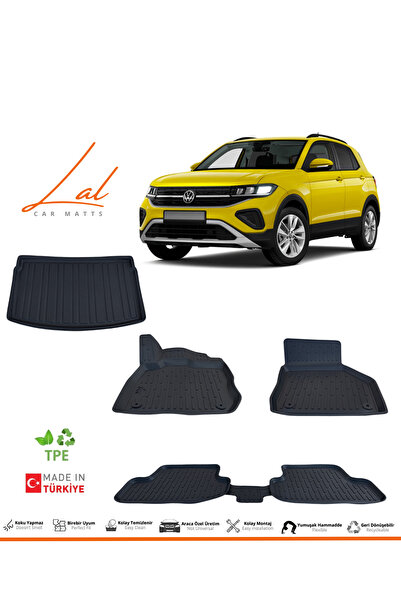 Lal Volkswagen T Cross 3d Havuzlu Paspas Üst Kademe Bagaj Havuzu Seti (2019 V...