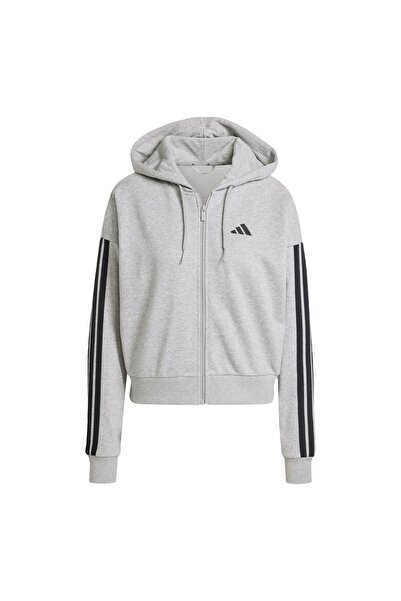 adidas Essentials 3-Stripes French Terry Full-Zip Hoodie