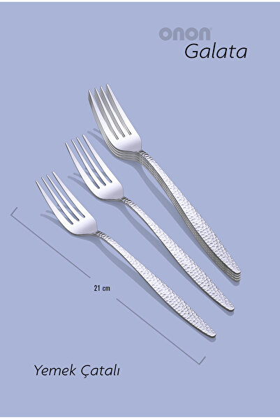 onon Sofrada Moda شوكة وجبة جالاتا 18/10 - مجموعة من 6 قطع