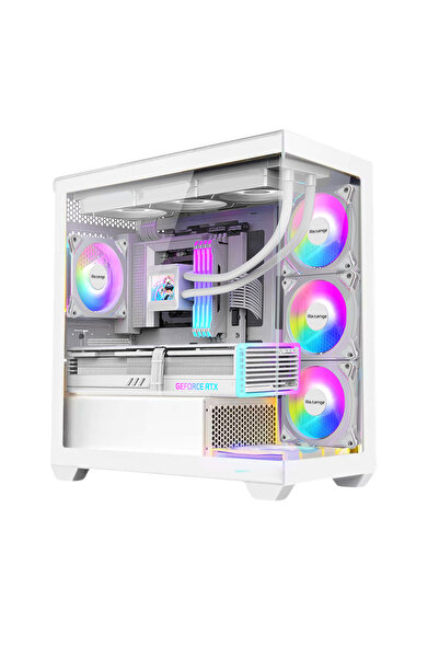 Revenge Serenity V2 Beyaz Midi Tower 3 RGB Fanlı Temperli Cam Panel Gaming Oy...