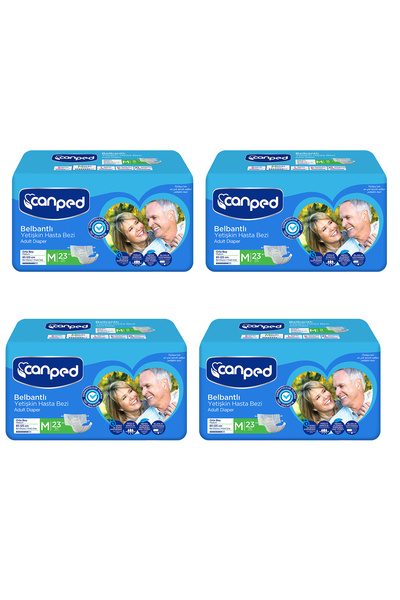Canped Belbantlı Hasta Bezi Orta Boy Medium 92 Adet