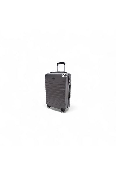 Rorik Cărucior din policarbonat, 58 L, M 65x40x25 cm, roți duble 360°, gri