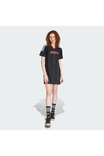 adidas Rochie tricou jacquard cu 3 dungi Tiro Cut