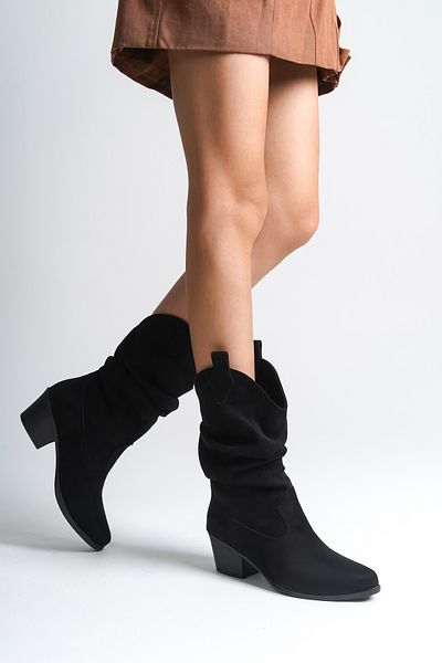 Capone Outfitters Dámské kovbojské boty West Suede Pull-On
