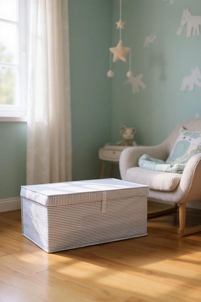 Keven Home 70X40X30 Mega Plus Size Washing Box with Lid - Storage and Organization Etc.Hurç - Gray
