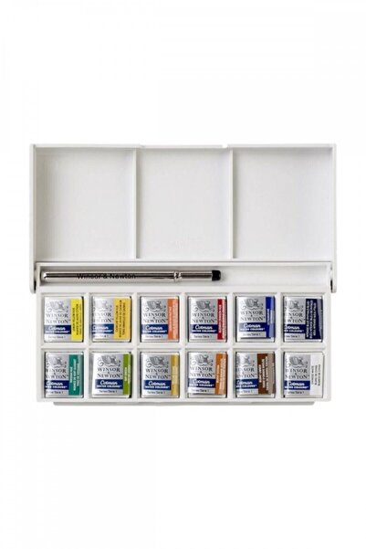 Winsor Newton Winsor & Newton Cotman Sketchers` Pocket Box 1/2 Tablet Sulu Boya 12 Renk
