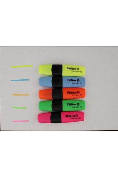 Pelikan 490 5 Vibrant Color Highlighter Set