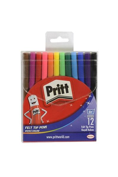 Pritt 12 Pack Felt Tip Crayons /