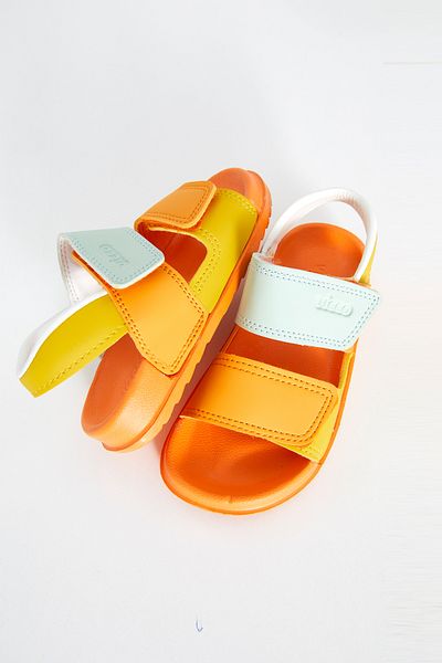 Vicco Krixi Lightweight Baby Girl Orange Sandals