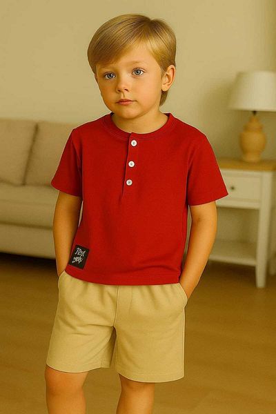 krm kerem bebe New Season Denim Summer Boy's Suit