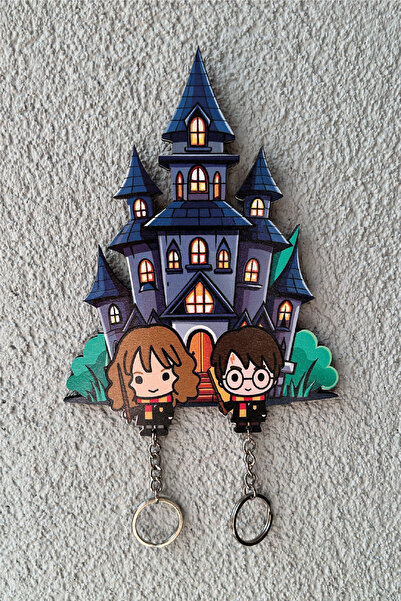 no77decor Kişiye Özel Çift Sevgili Ev Duvar Askılı Anahtarlık 6 Mm Ahşap Laze...