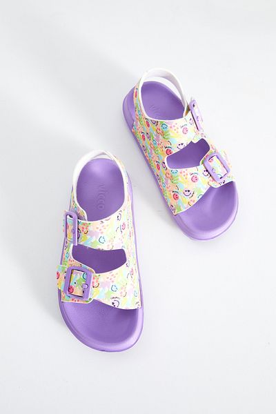 Vicco Miyu Ii Printed Baby Girl Lilac Sandals